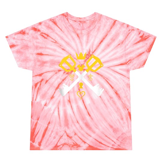 Disneys Kingdom Hearts Iconic Symbols Cross Keyblades Poster Tie Dye T-Shirts