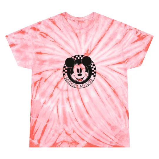 Disney Mickey And Friends Mickey Mouse Checkerboard Circle Short Sleeve For unisexchild Small Tie Dye T-Shirts