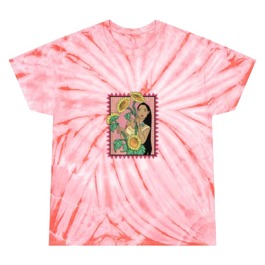 Disney Pocahontas Sunflowers Movie Still Tie Dye T-Shirts