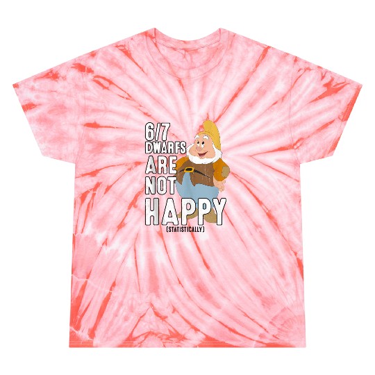 Disneyss Snow White 67 Dwarfs Are Not Happy Humor Tie Dye T-Shirts