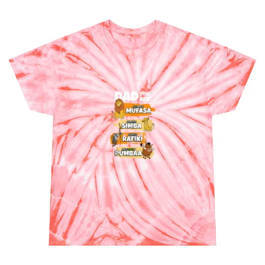 Disney The Lion King Dad You Are Word Stack Funny Tie Dye T-Shirts