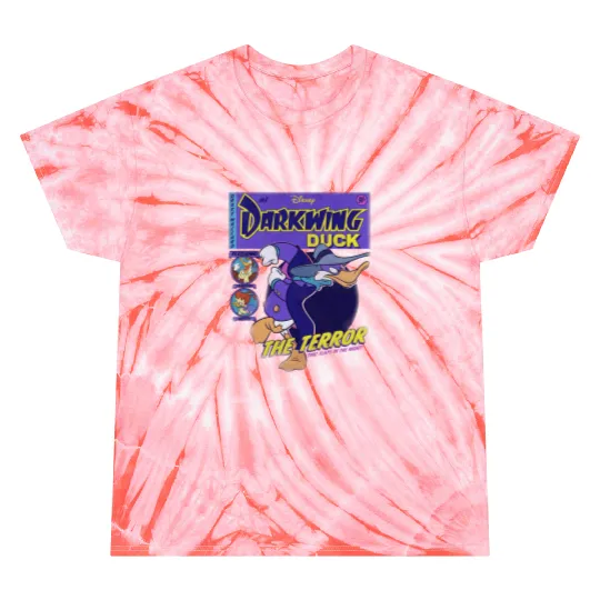 Disney Darkwing Duck Black  Classic Fit Tie Dye T-Shirts