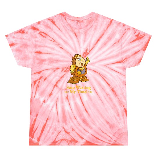 Disney Beauty and the Beast Cogsworth Stop Wasting My Time Tie Dye T-Shirts