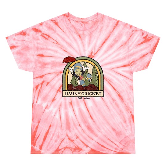 Disney Pinocchio Jiminy Cricket Established 1940 Tie Dye T-Shirts