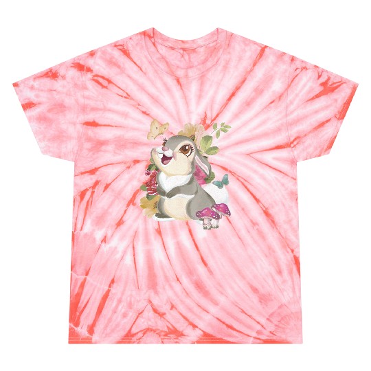 Disney Bambi Thumper Vintage Floral Portrait Tie Dye T-Shirts