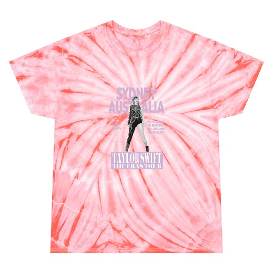 Discover Swift Eras Tour - Sydney, Australia - Light Purple Active Tie Dye T-Shirts