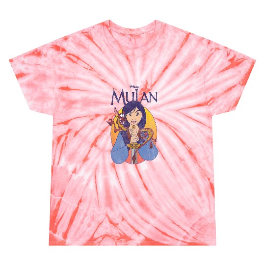 Disney Mulan Classic Mulan & Mushu Poster Tie Dye T-Shirts