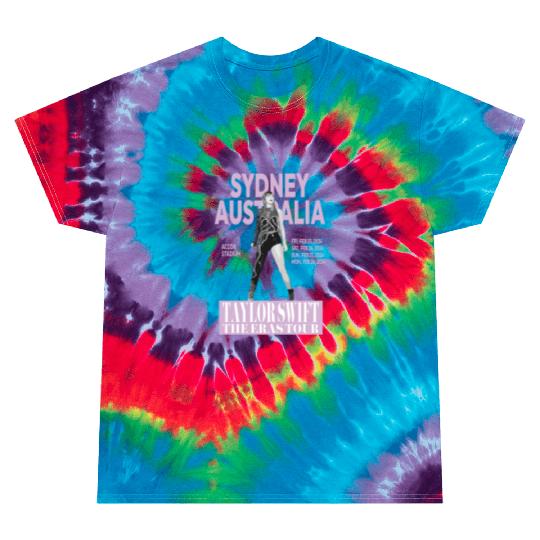 Eras Tour - Sydney, Australia - Light Purple Tie Dye T-Shirts