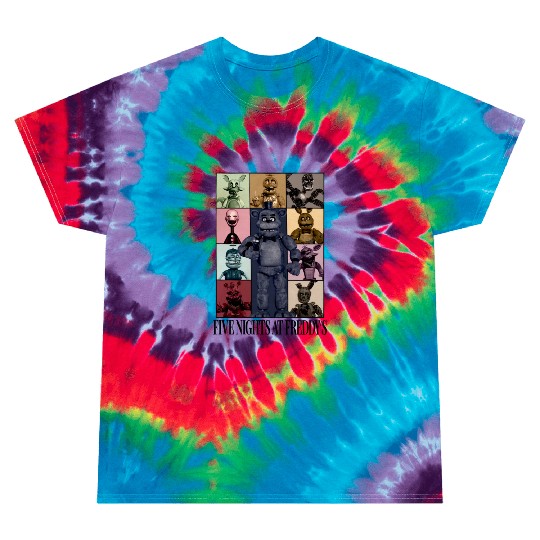 Five Nights At Freddys Eras Tour Tie Dye T-Shirts
