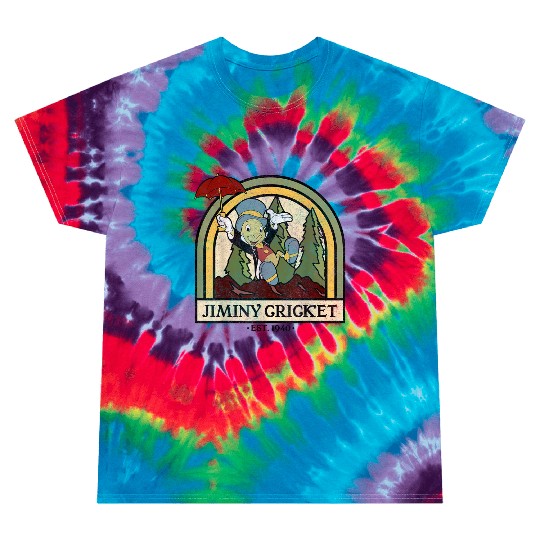 disneys Pinocchio Jiminy Cricket Established 1940 Tie Dye T-Shirts