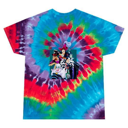 Disney Villains Character Group Tie Dye T-Shirts