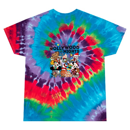 Disney Christmas Hollywood Studios Jollywood Nights Tie Dye T Shirts
