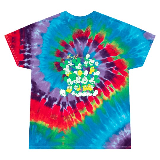Disney Mickey Mouse Retro Poses Tie Dye T-Shirts