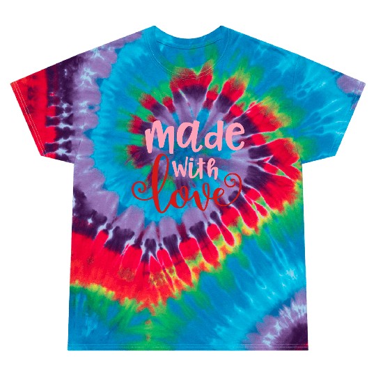 Made With Love Baby Infant Valentine Tie Dye T Shirts