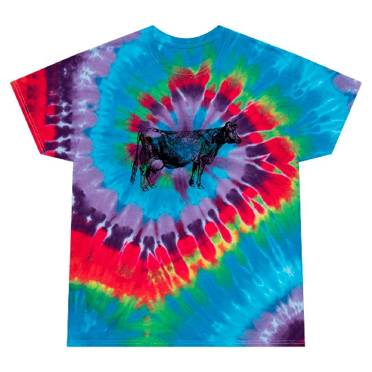 Cow Tie Dye T Shirts
