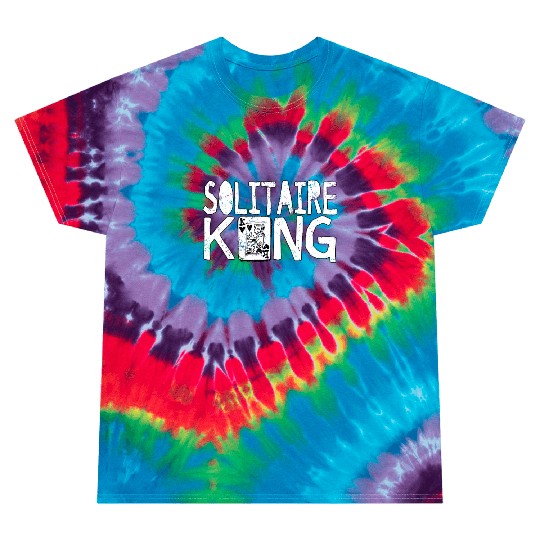 Solitaire King Card Games Fun Tie Dye T Shirts