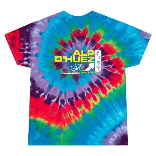 Tour De France Alp D huez Cycling Mens Printed bik Tie Dye T Shirts