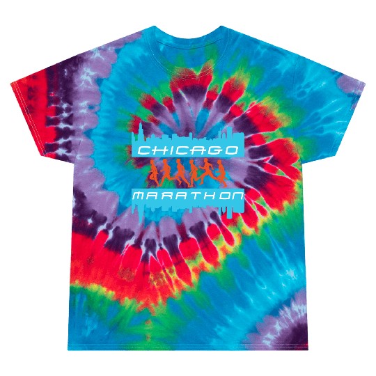 chicago marathon 5 Tie Dye T Shirts