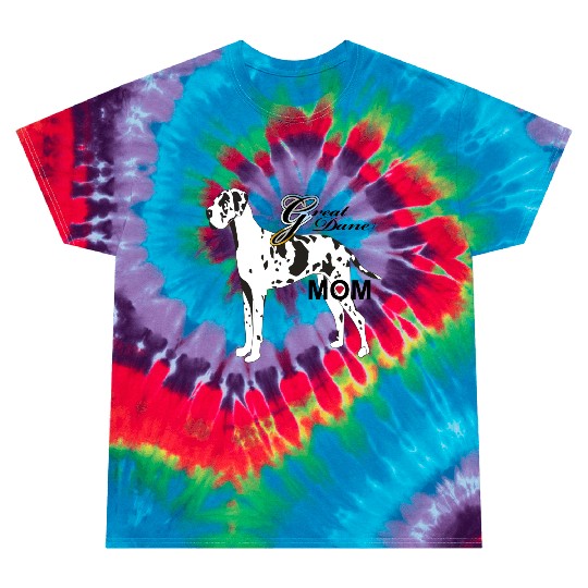 Great Dane Mom Tie Dye T Shirts