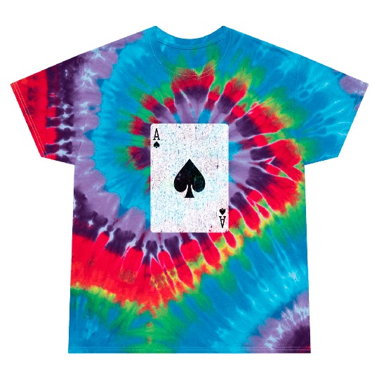 ace of spades playing card Tie Dye T Shirts