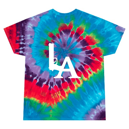 LA Dodgers Gun Los Angeles Hollywood California Tie Dye T Shirts