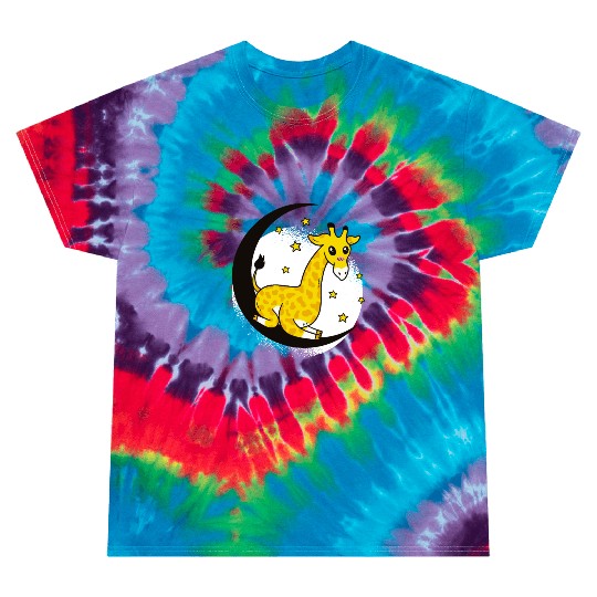 Night Giraffe Tie Dye T Shirts