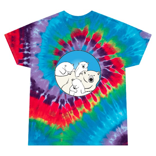 The polar bear family Tie Dye T Shirts
