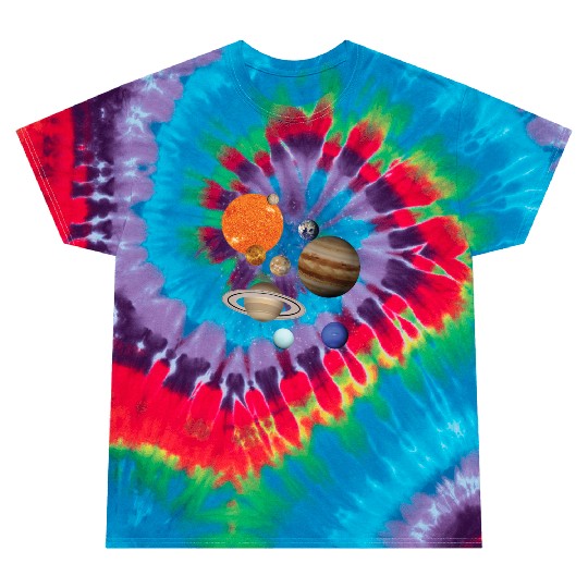 realistic Solar System planet Outer Space Explorer Tie Dye T Shirts