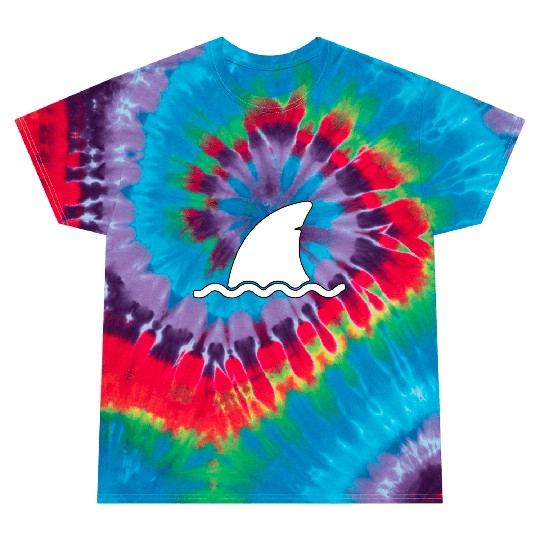 Shark shark fin water sea animal swim present Tie Dye T Shirts