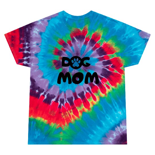 Tie Dye T Shirts women dog mom dog lover pawprint gift