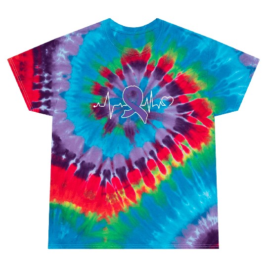 Heart beat- Pancreatic Cancer Awareness Tie Dye T Shirts
