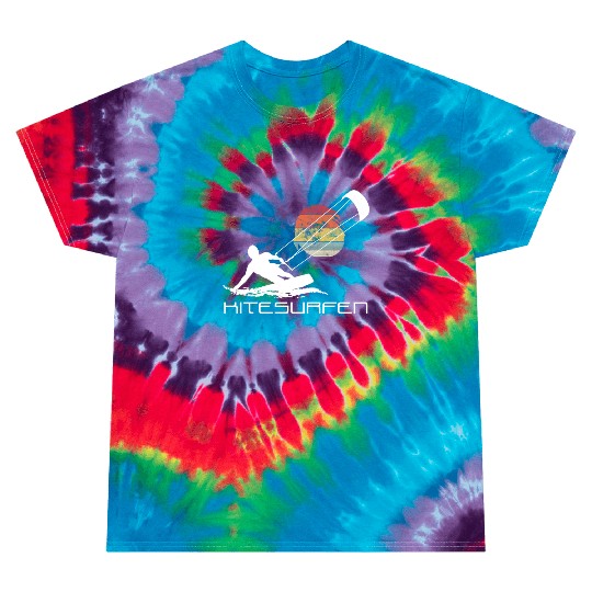 Kitesurfing Freestyle Kite Board Surfing Kiteboard Tie Dye T Shirts