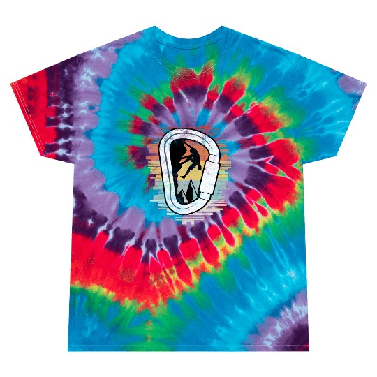 Climbing Bouldering Carabiner Climber Tie Dye T Shirts
