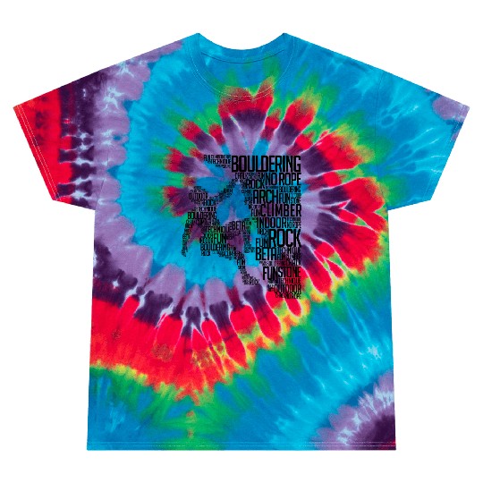 Bouldering Rock Climbing Adventure Free Climber Tie Dye T Shirts