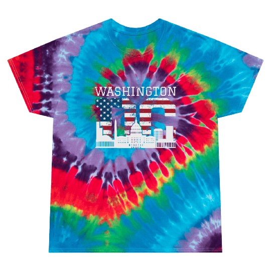 Washington Dc Capitol Hill Usa Flag Souvenir Gift Tie Dye T Shirts
