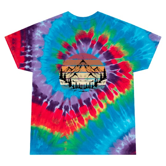 Mountains Mountaineering Hiking Tie Dye T Shirts