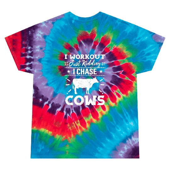 Funny Cow Farmer Quote With Humor For Farmer Tie Dye T Shirts