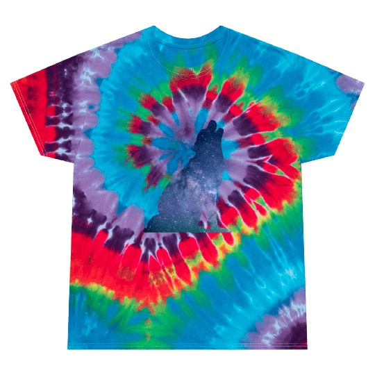 Galaxy Wolf Tie Dye T Shirts