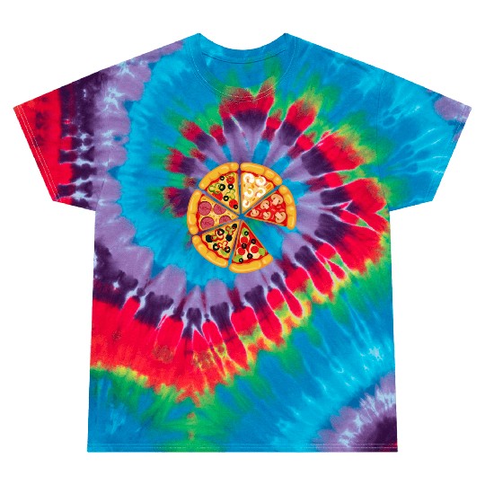 Pizza and Slice Dad and Son Matching Tie Dye T Shirts