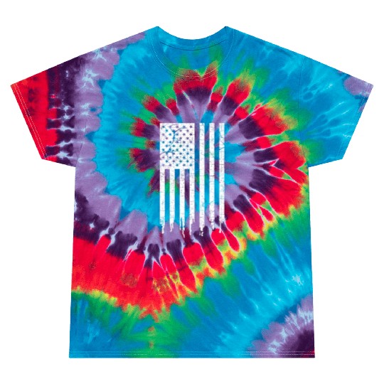 Vintage American Flag Proud US Pride 4th of July Tie Dye T Shirts