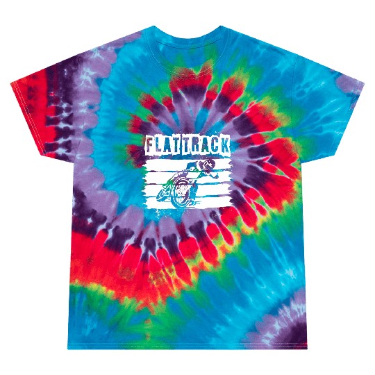 FLAT TRACK MOTORCYCLE racing dirt track speedway Tie Dye T Shirts