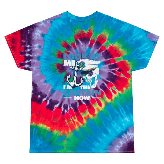 Captain Boat Lovers Fishermen Sailing Boating Tie Dye T Shirts