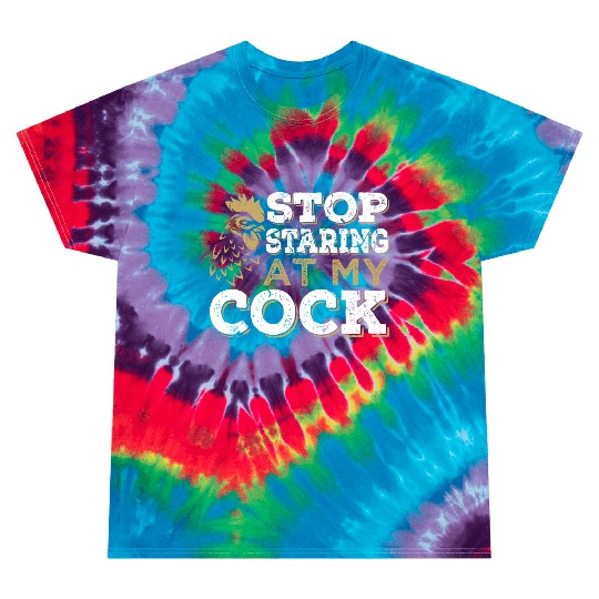 Chicken Cock Penis joke Sexual Tie Dye T Shirts