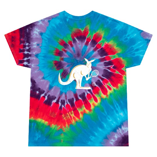 Australia Kangaroo Tennis Player Funny Gift Idea Tie Dye T Shirts