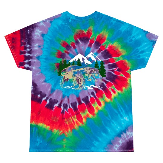 Mountain Jeep 4x4 Offroad Tie Dye T Shirts