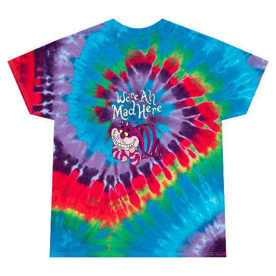 Cheshire Cat Were all Mad Here Cat 1669 Tie Dye T Shirts