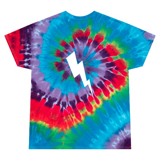 zeus lightening bolt Tie Dye T Shirts