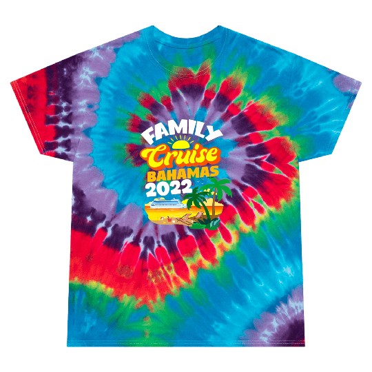 Family Cruise Bahamas Men Women Boys Girls Sailing Tie Dye T Shirts