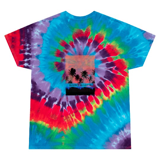 Saint Barts Caribbean Vacation Souvenir Beach Tie Dye T Shirts