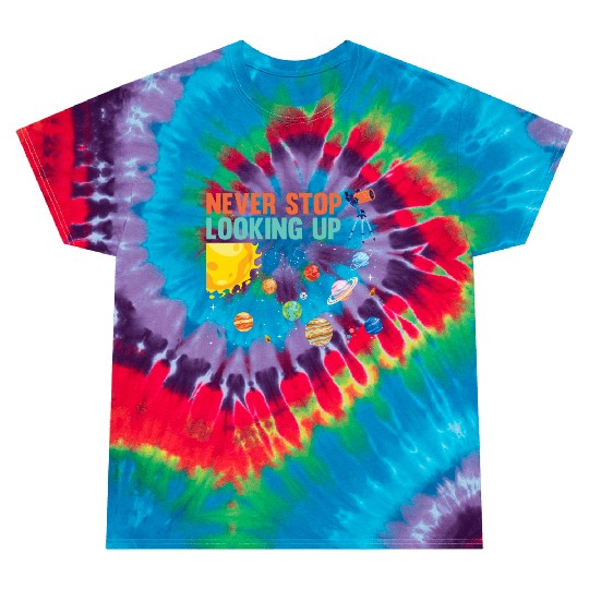 Telescope Solar System Planets Astronomer Tie Dye T Shirts